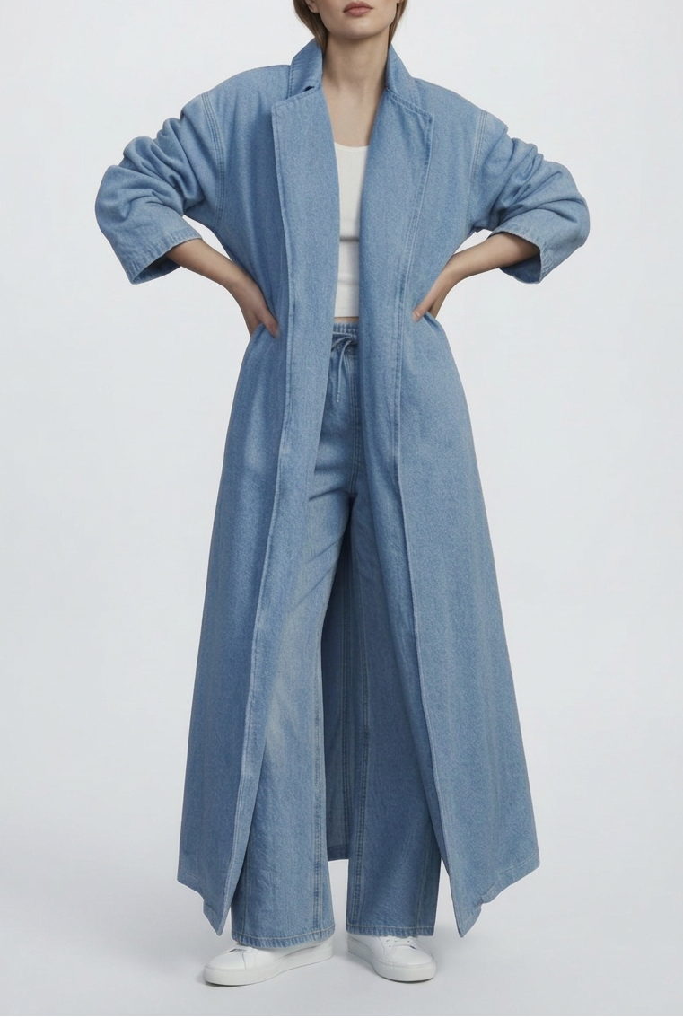 Denim Abaya Jacket