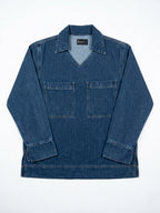 V-Neck Pullover Denim Shirt