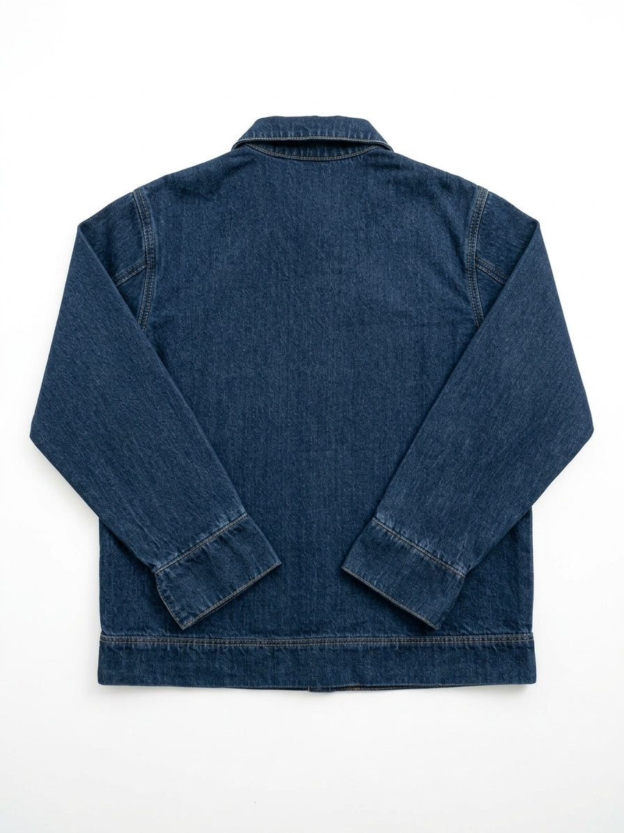 V-Neck Pullover Denim Shirt
