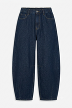 High-Waisted Barrel Leg Jeans