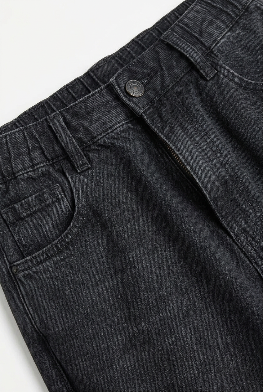 High-Waisted Barrel Leg Jeans