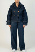 Double-Breasted Denim Jacket