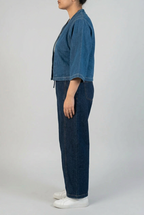 Kimono-Style Denim Cardigan