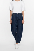 High-Waisted Barrel Leg Jeans
