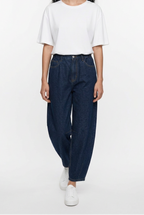 High-Waisted Barrel Leg Jeans